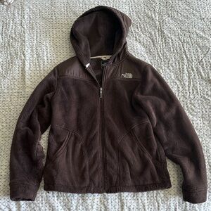 The North Face Dark Brown Hooded Fleece Jacket
